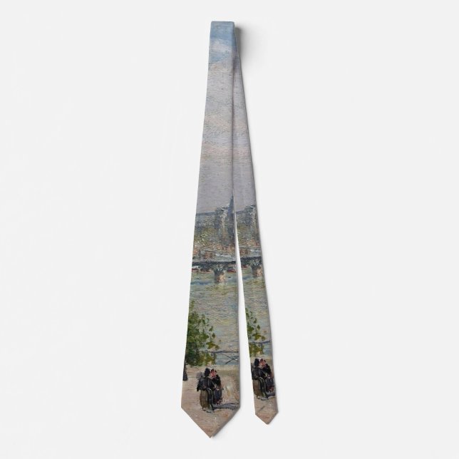 The Louvre, Spring  Camille Pissarro  Tie (Front)