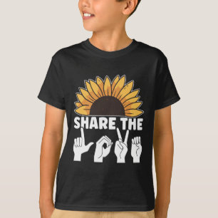 The Love Asl American Sign Language Awareness Asl T-Shirt