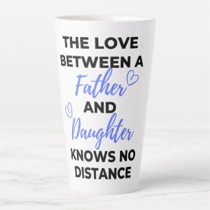 The Love Between A Father And Daughter Black Latte Mug