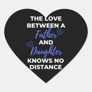 The Love Between A Father And Daughter Heart Sticker