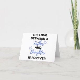 The Love Between A Father And Daughter Is bl Holiday Card