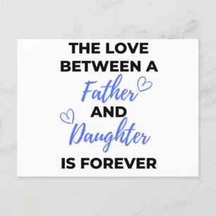 The Love Between A Father And Daughter Is bl Holiday Postcard