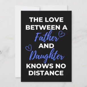 The Love Between A Father And Daughter Thank You Card