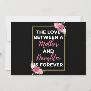 The Love Between A Mother And Daughter Is Forever Holiday Card