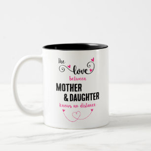 The love between mother and daughter distance mug