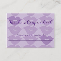 The Love Coupons Book