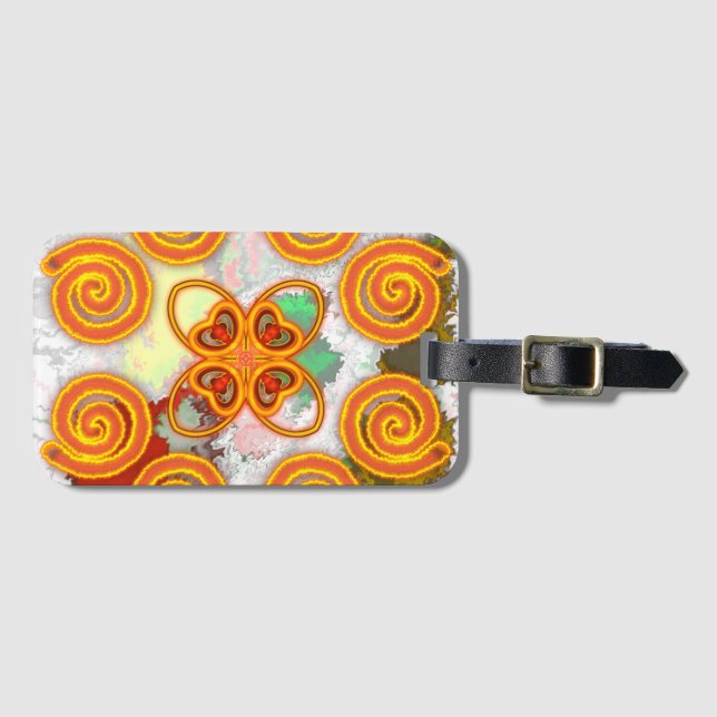 The love cycle luggage tag (Front Horizontal)