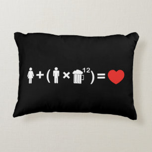 The Love Equation for Men Accent Pillow