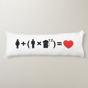 The Love Equation for Men Body Pillow