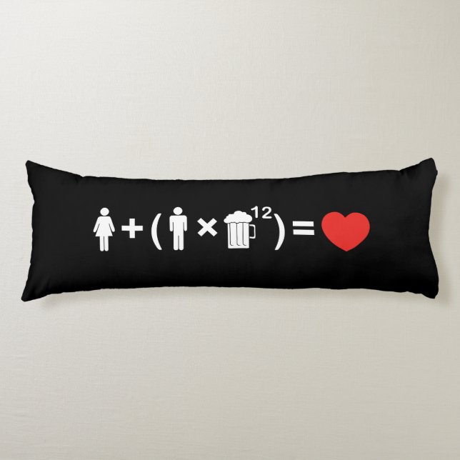 The Love Equation for Men Body Pillow (Front)