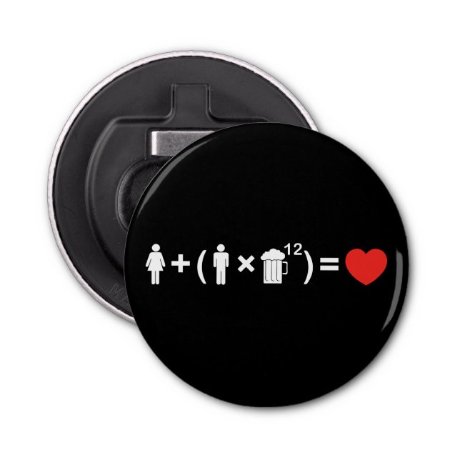 The Love Equation for Men Bottle Opener (Front)