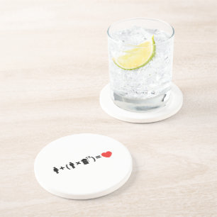 The Love Equation for Men Coaster