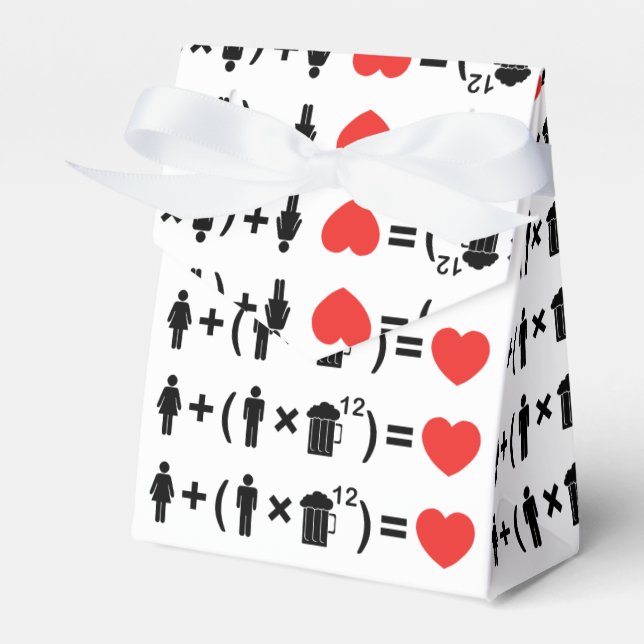 The Love Equation for Men Favor Box (Front Side)
