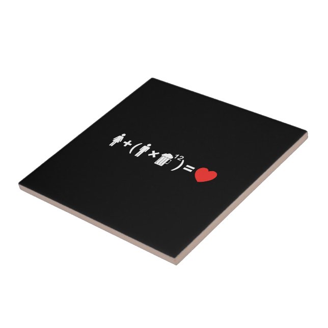 The Love Equation for Men Tile (Side)