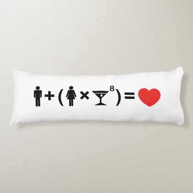 The Love Equation for Women Body Pillow (Front)