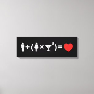 The Love Equation for Women Canvas Print