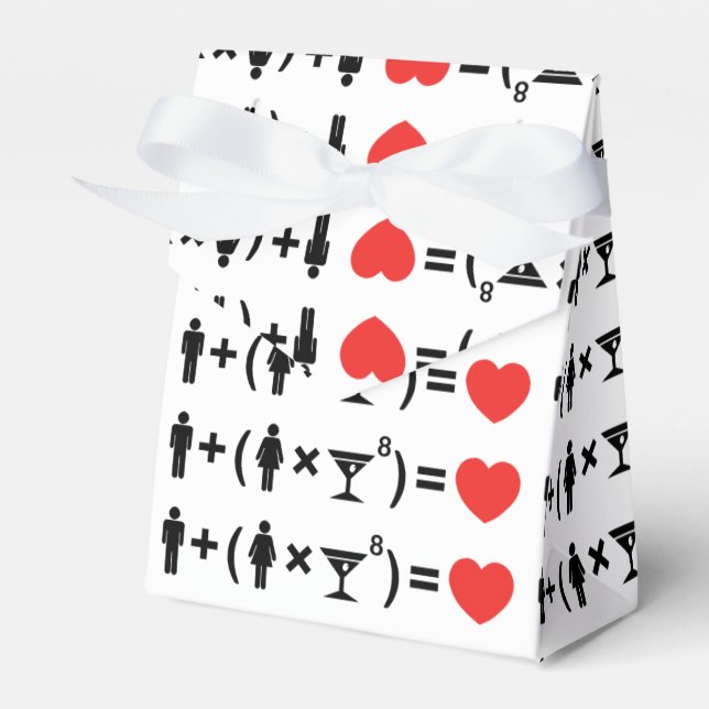 The Love Equation for Women Favor Box (Front Side)
