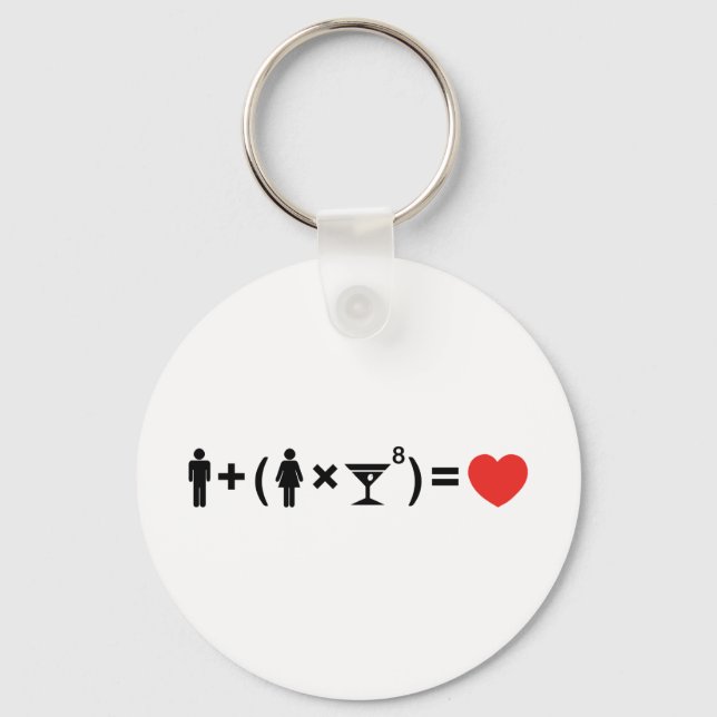 The Love Equation for Women Keychain (Front)