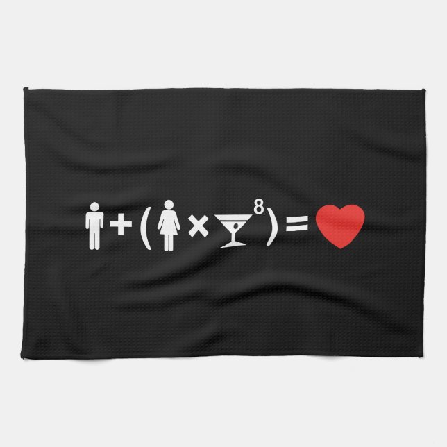 The Love Equation for Women Kitchen Towel (Horizontal)