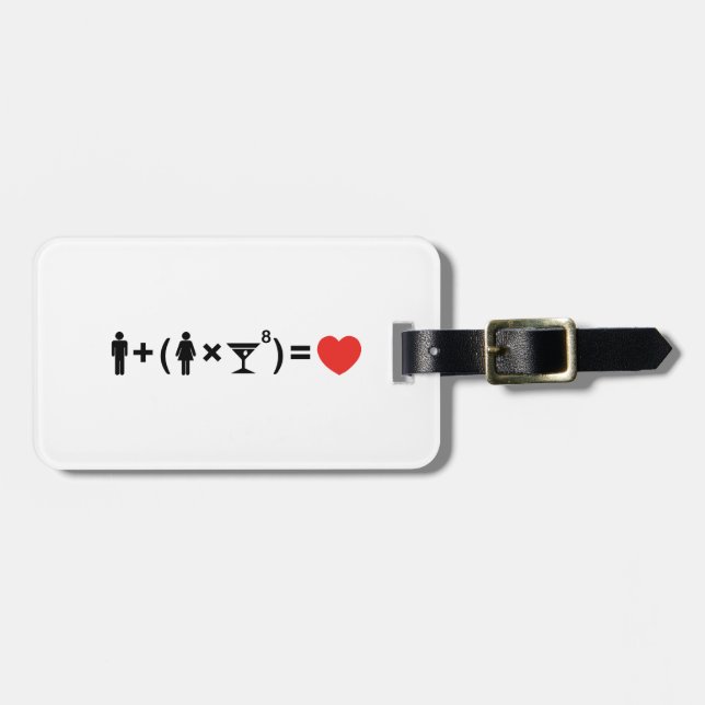 The Love Equation for Women Luggage Tag (Front Horizontal)