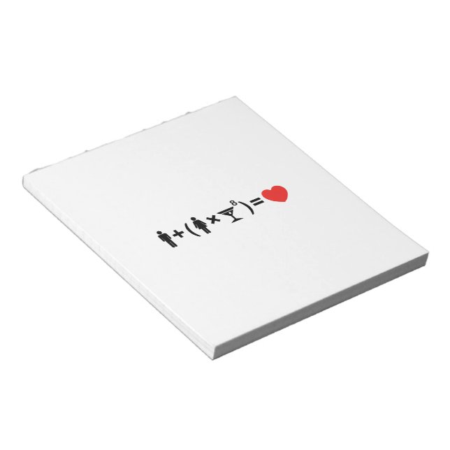 The Love Equation for Women Notepad (Angled)