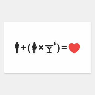 The Love Equation for Women Sticker