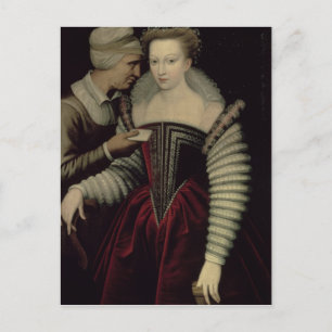 The Love Letter, a Lady with her Maid Postcard