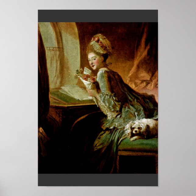 The Love Letter,  By Fragonard, Jean-Honoré (Best Poster (Front)