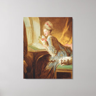 "The Love Letter" by Jean-Honoré Fragonard Rococo Canvas Print