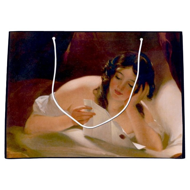 The Love Letter (by Thomas Sully) Large Gift Bag (Front)