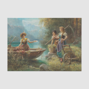 The Love Message by Hans Zatzka Tissue Paper