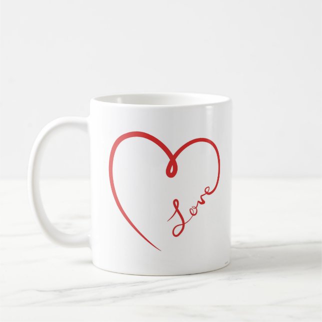 "THE LOVE MUG" JUST FOR HIM OR HER COFFEE MUG (Left)