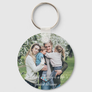 The love of a family is life's greatest blessing keychain