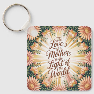 The Love Of A Mother Is The Light Of The World Keychain