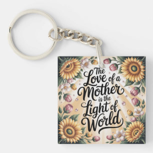 The Love Of A Mother Is The Light Of The World Keychain