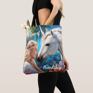 The Love of a Princess for Her Unicorn Tote Bag