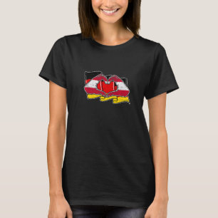 The Love Of Austria For The Flag Of Germany   T-Shirt