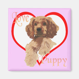 The Love Puppy Magnet