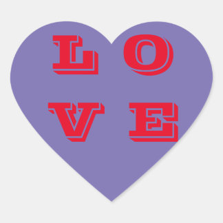 The Love sticker and labels 