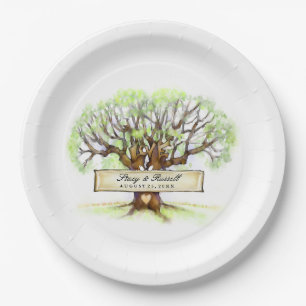 The Love Tree Wedding Customized Paper Plates