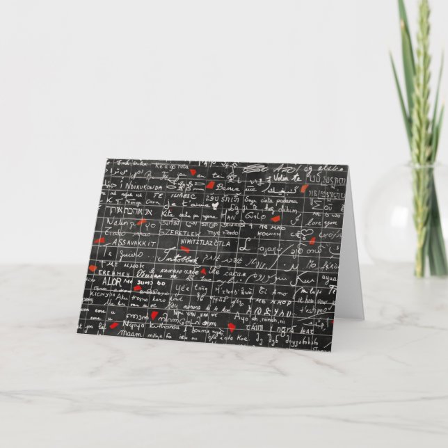 The Love Wall, Paris - Greeting Card (Front)