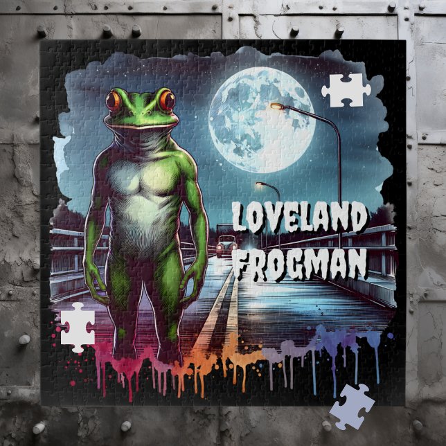 The Loveland Frogman | Ohio Cryptid Jigsaw Puzzle (Creator Uploaded)