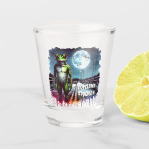 The Loveland Frogman Ohio Cryptid Shot Glass