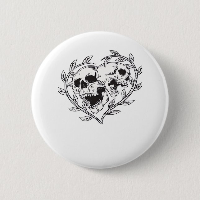 The Lover Till Death Do Us  2 Inch Round Button (Front)