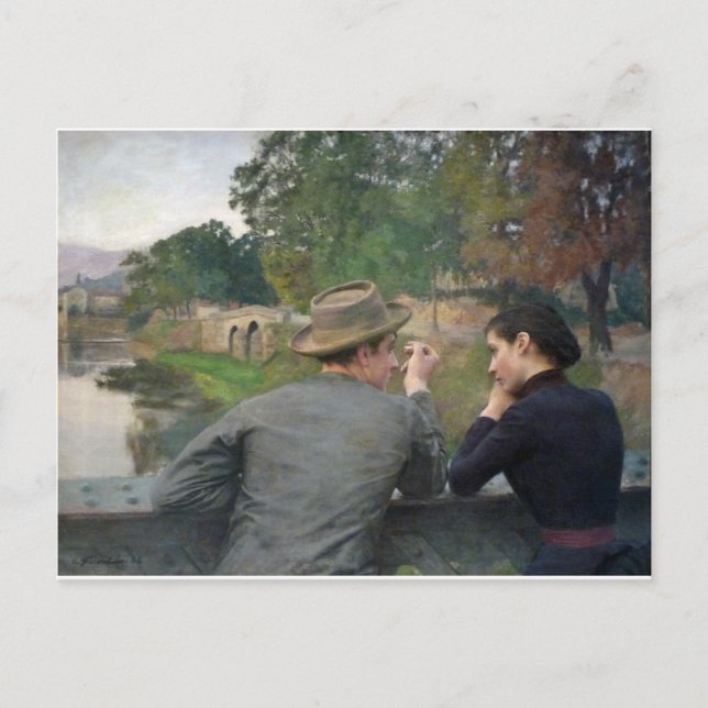The Lovers, 1888 Postcard (Front)