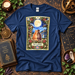 The Lovers Cat Tarot - Harmony and Connection T-Shirt