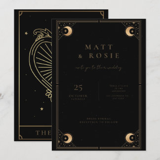 The Lovers Invite, Tarot Wedding Invitation