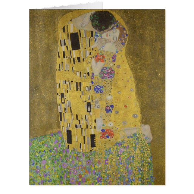 The Lovers Kissing Embrace by Gustav Klimt (Front)