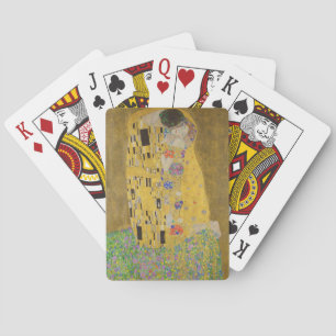 The Lovers Kissing Embrace by Gustav Klimt Playing Cards
