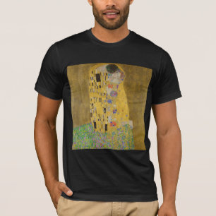The Lovers Kissing Embrace by Gustav Klimt T-Shirt